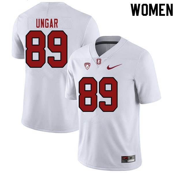 Women #89 Lukas Ungar Stanford Cardinal College Football Jerseys Sale-White